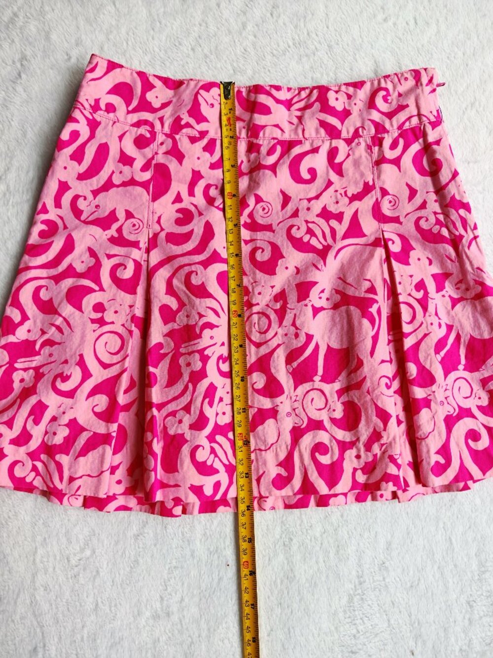 Lilly Pulitzer Girls Pink Print Mini Skirt Size 8 Preppy Summer Aesthetic XS Pet - Picture 5 of 9